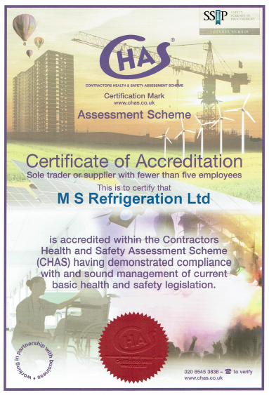 chas certificate of accreditation